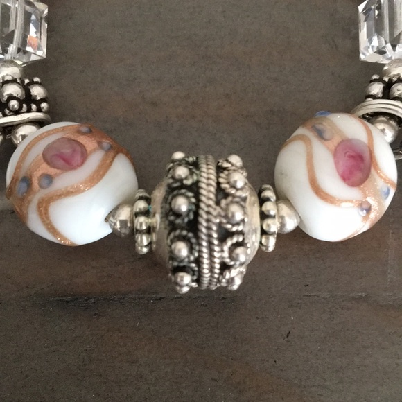 Bridal Wedding theme sterling silver charms bracelet NEW - Picture 2 of 7